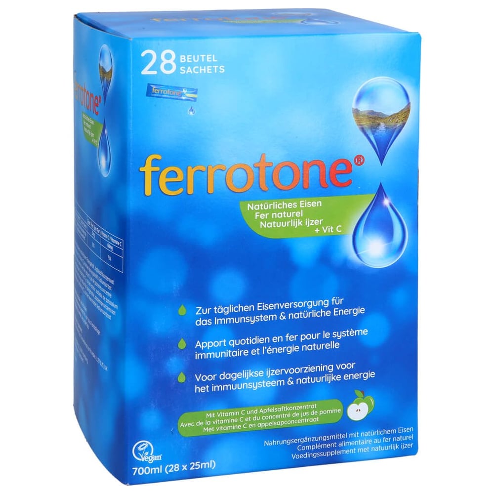 Ferrotone Natürliches Eisen plus Vitamin C Apfel