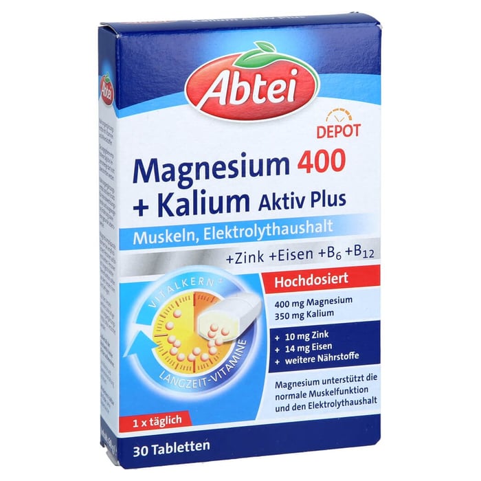 Abtei Magnesium 400+Kalium Tabletten