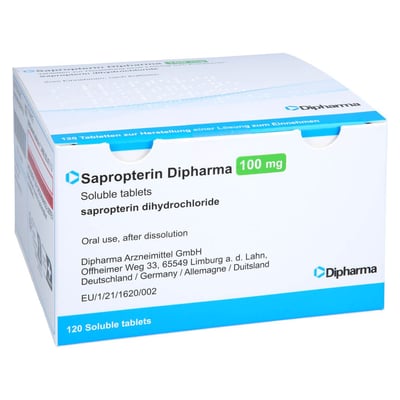 Sapropterin Dipharma 100 mg Tab.Lsg Ein.
