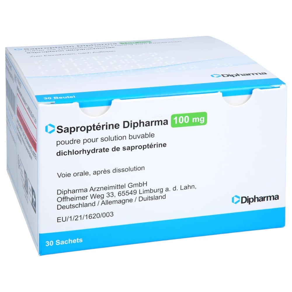 Sapropterin Dipharma 100 mg Ein
