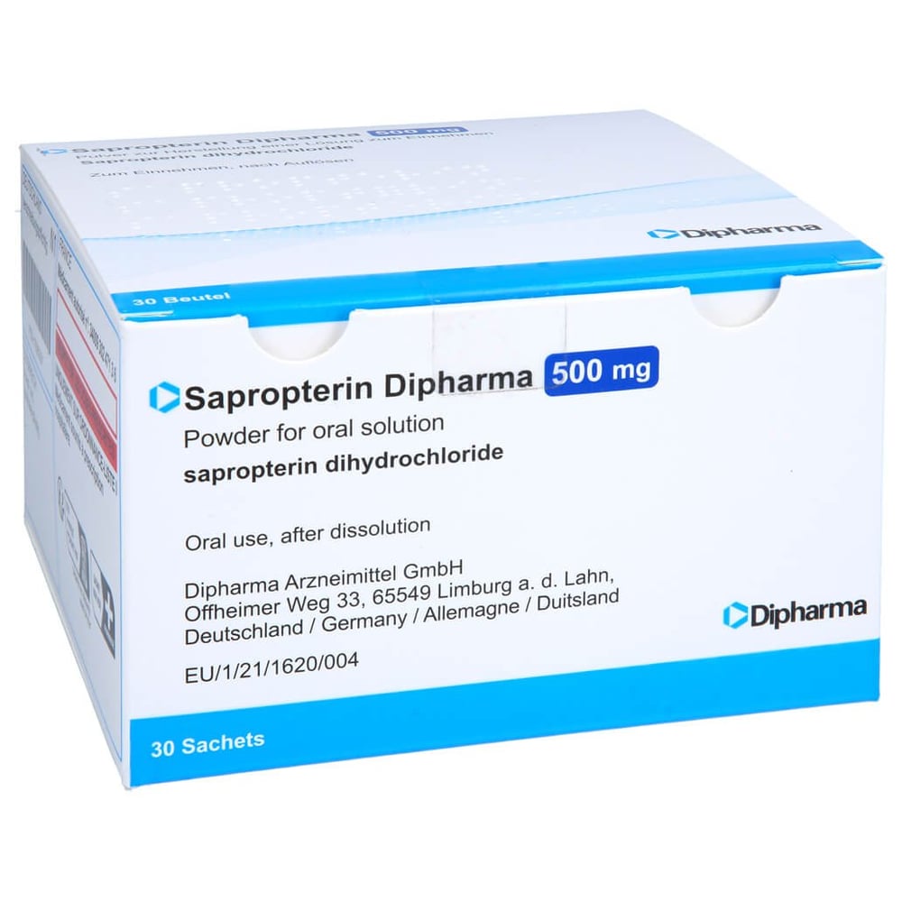Sapropterin Dipharma 500 mg Ein.