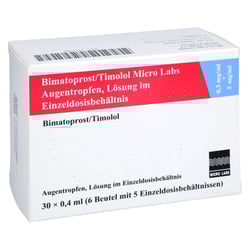 Bimatoprost/Timolol Micro Labs 0,3 mg/ml + 5 mg/ml Augentropfen
