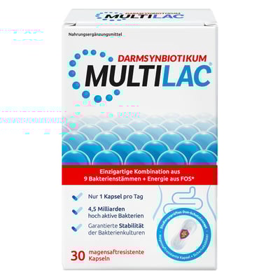 Multilac Darmsynbiotikum magensaftres.Kapseln