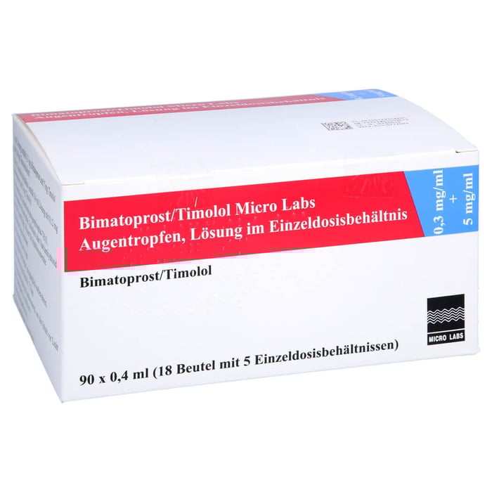 Bimatoprost/Timolol Micro Labs 0,3mg/ml + 5mg/ml Augentropfen