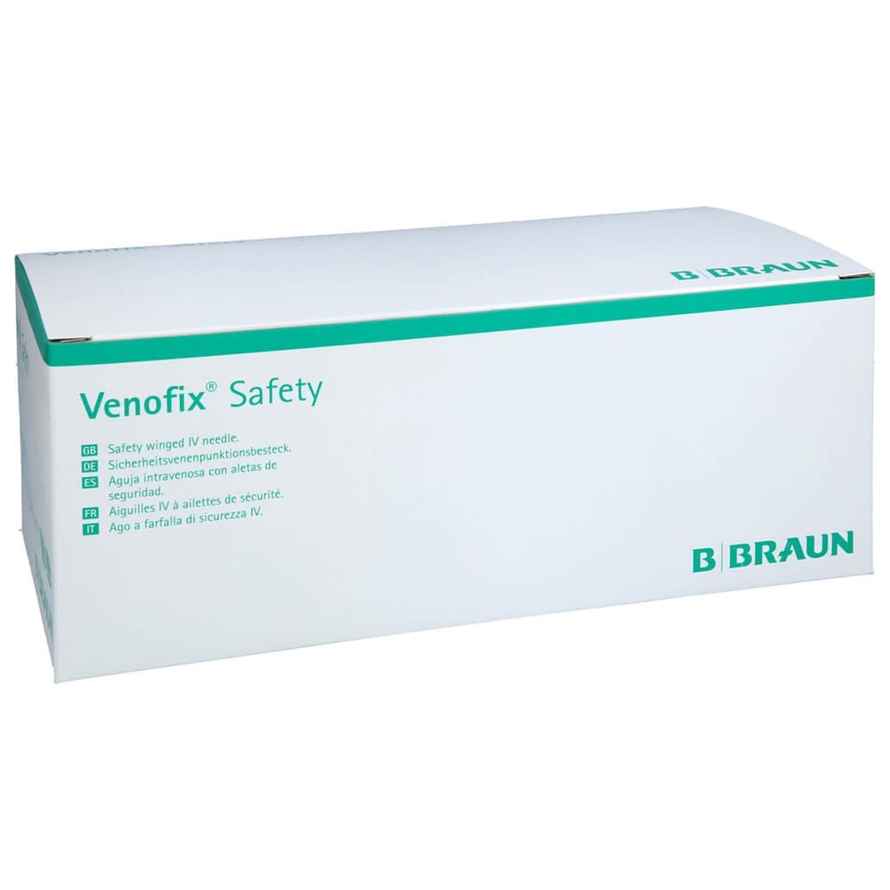 Venofix Safety Venenpunkt.25 G 0,5x19mm 30cm orang