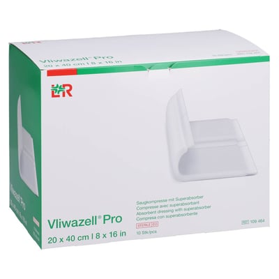 Vliwazell Pro superabsorb.Kompr.steril 20x40 cm ToRa Pharma