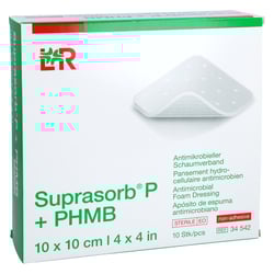 Suprasorb P+PHMB Schaumverband 10x10 cm EurimPharm