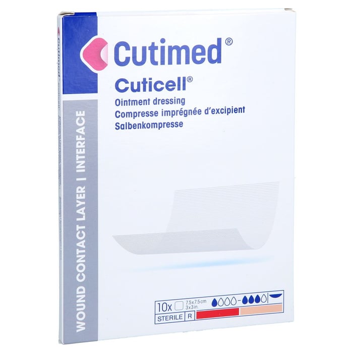 Cutimed Cuticell Salbenkompresse 7,5x7,5 cm