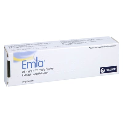 Emla 25 mg/g + 25 mg/g Emra-Med Produktbild 1