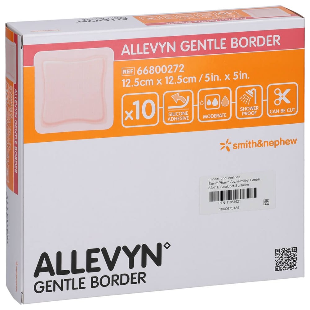 Allevyn Gentle Border 12.5x12.5 cm Schaumverb.