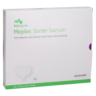 Mepilex Border Sacrum Schaumverband 22x25 cm steril Avitamed Produktbild 1