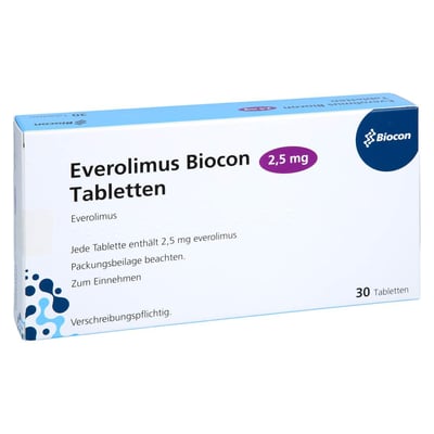 Everolimus Biocon 2.5 mg Tabletten