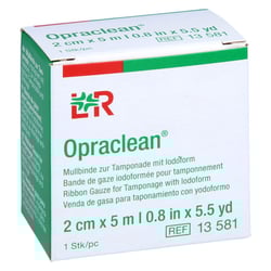 Opraclean Mullbinde z.Tampon.m.Jodoform 2 cmx5 m