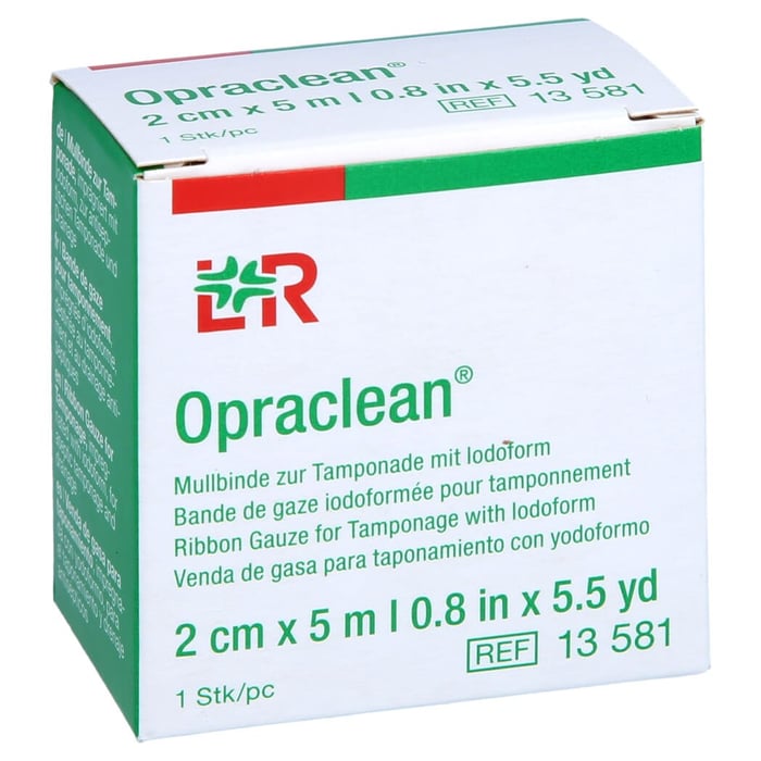 Opraclean Mullbinde z.Tampon.m.Jodoform 2 cmx5 m