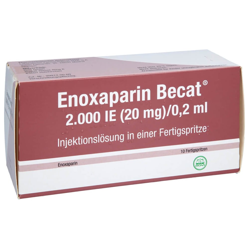 Enoxaparin Becat 2000 I.E. (20 mg)/0,2 ml Injektionslösung