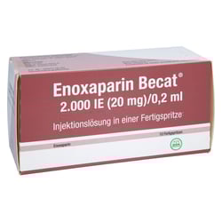 Enoxaparin Becat 2000 I.E. (20 mg)/0,2 ml Injektionslösung