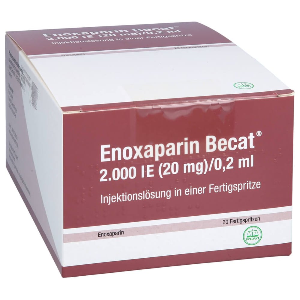 Enoxaparin Becat 2000 I.E. (20 mg)/0,2 ml Injektionslösung