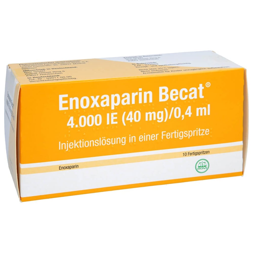 Enoxaparin Becat 4000 I.E. (40 mg)/0,4 ml Injektionslösung