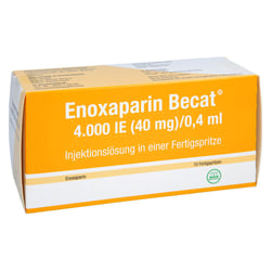 Enoxaparin Becat 4000 I.E. (40 mg)/0,4 ml Injektionslösung