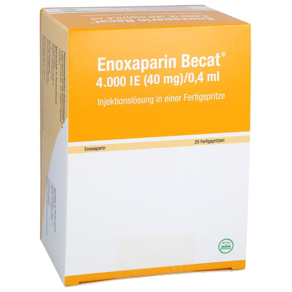 Enoxaparin Becat 4000 I.E. (40 mg)/0,4 ml Injektionslösung