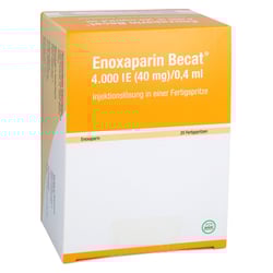 Enoxaparin Becat 4000 I.E. (40 mg)/0,4 ml Injektionslösung