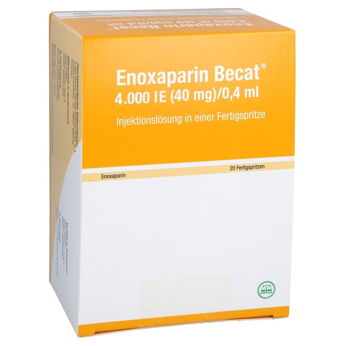 Enoxaparin Becat 4000 I.E. (40mg)/0,4ml Injektionslösung