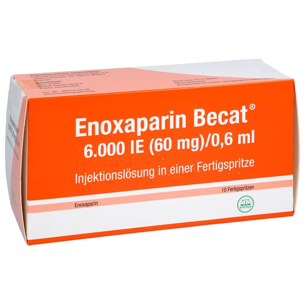 Enoxaparin Becat 6000 I.E. (60 mg)/0,6 ml Injektionslösung