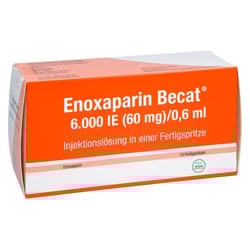Enoxaparin Becat 6000 I.E. (60 mg)/0,6 ml Injektionslösung