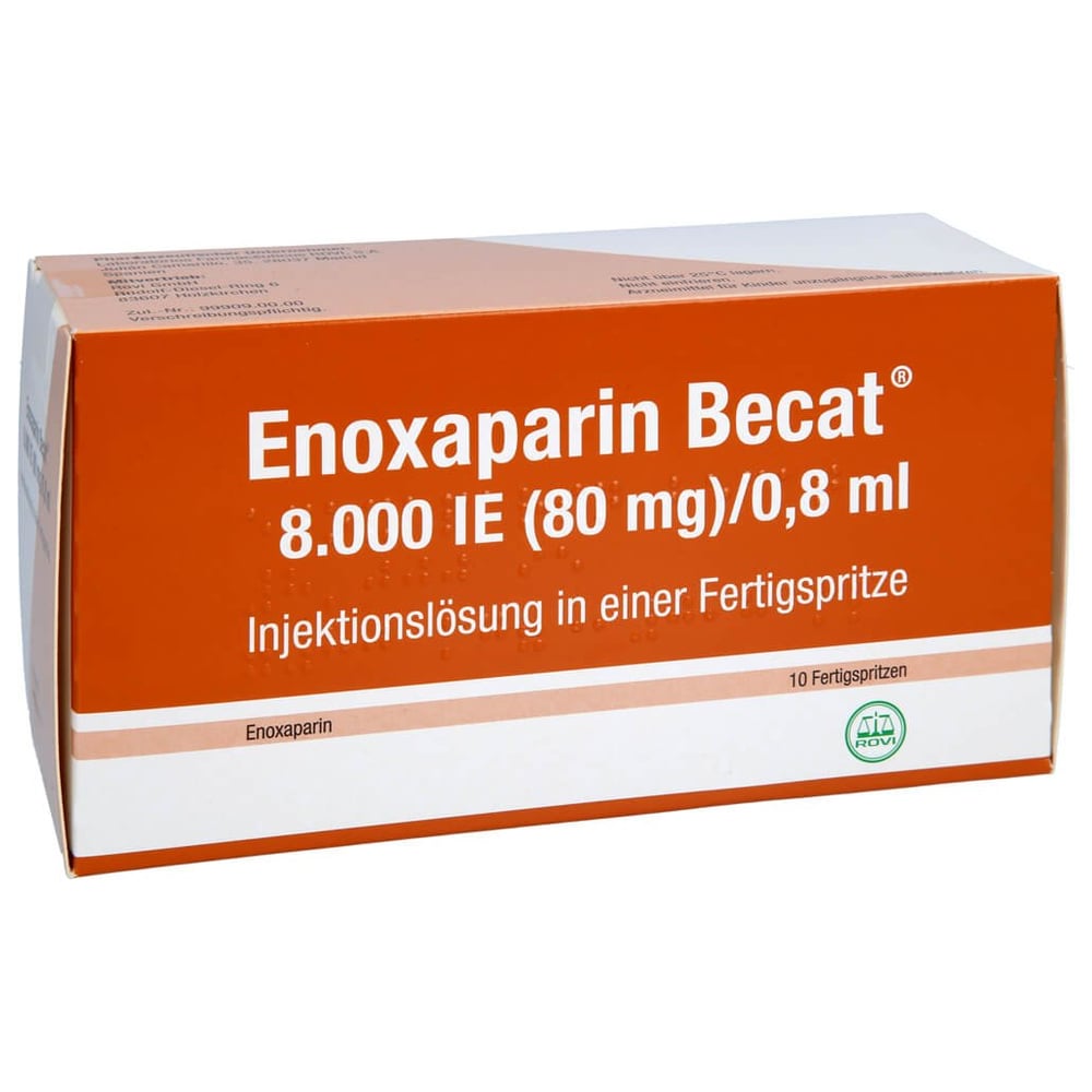 Enoxaparin Becat 8000 I.E. (80 mg)/0,8 ml Injektionslösung