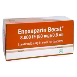 Enoxaparin Becat 8000 I.E. (80 mg)/0,8 ml Injektionslösung