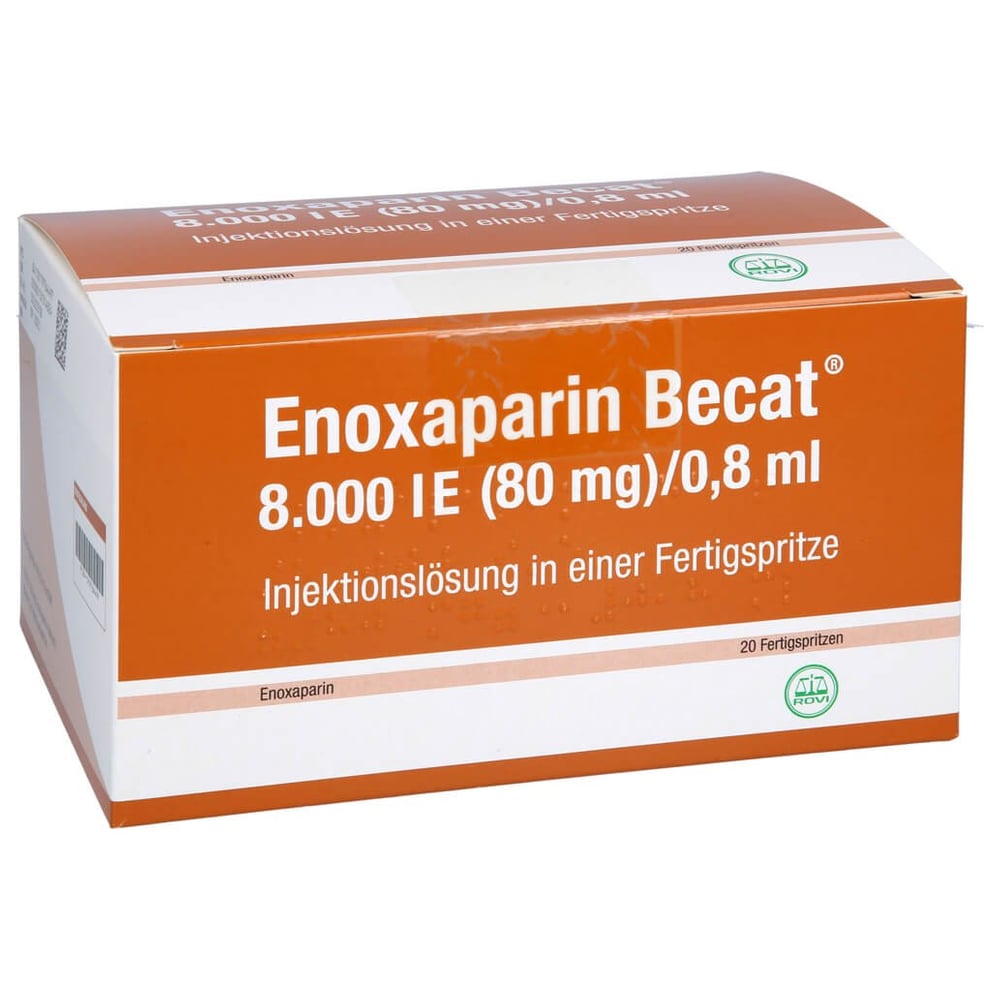 Enoxaparin Becat 8000 I.E. (80 mg)/0,8 ml Injektionslösung