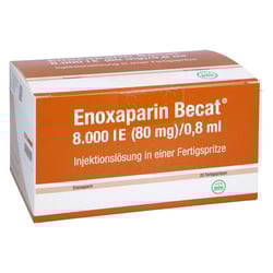 Enoxaparin Becat 8000 I.E. (80 mg)/0,8 ml Injektionslösung