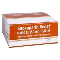 Enoxaparin Becat 8000 I.E. (80 mg)/0,8 ml Injektionslösung