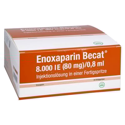 Enoxaparin Becat 8000 I.E. (80 mg)/0,8 ml Injektionslösung