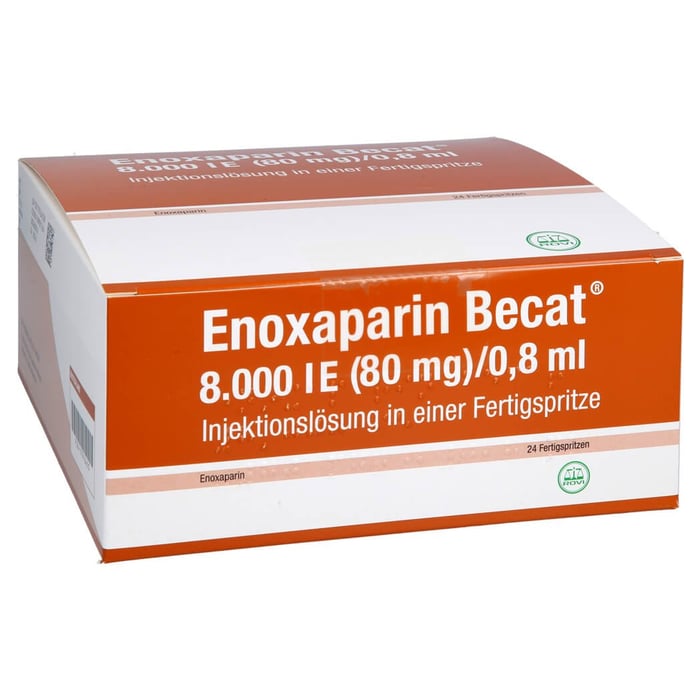 Enoxaparin Becat 8000 I.E. (80mg)/0,8ml Injektionslösung