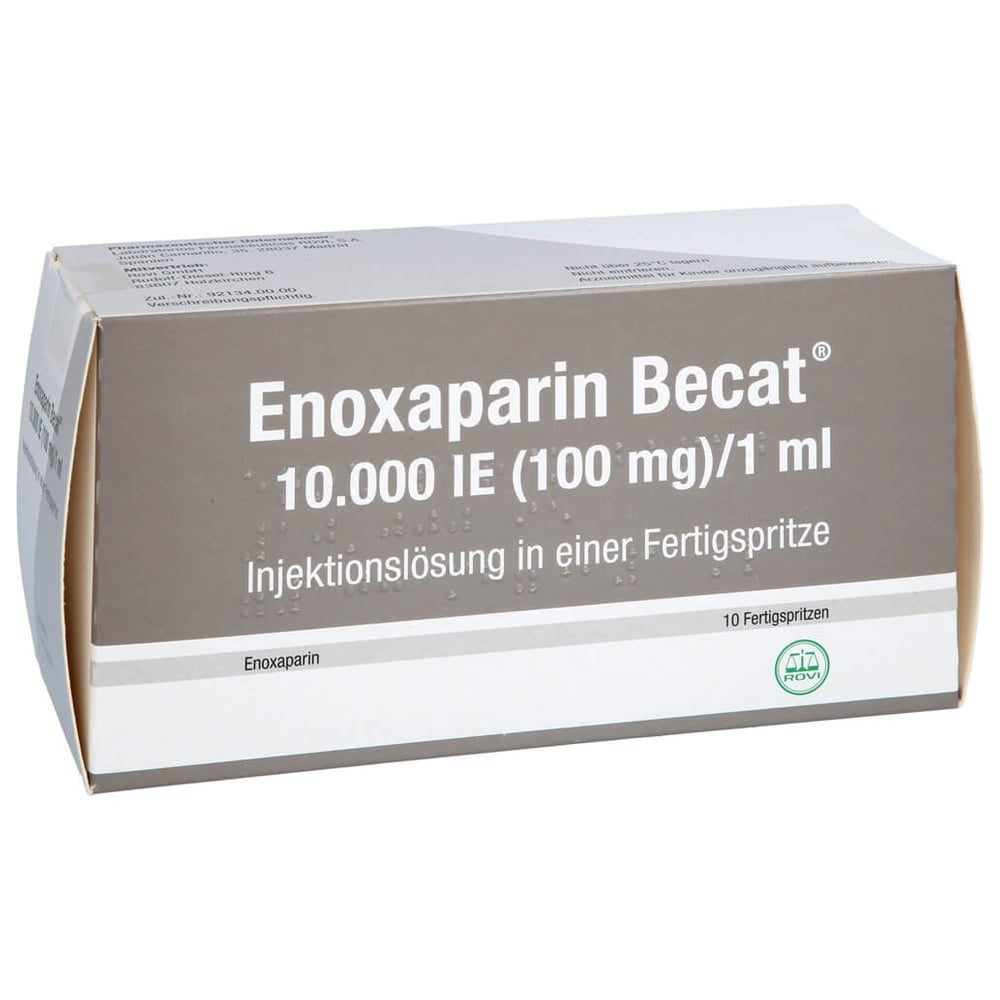 Enoxaparin Becat 10000 I.E. (100 mg)/1 ml Injektionslösung