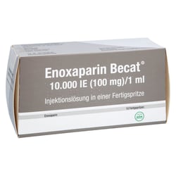 Enoxaparin Becat 10000 I.E. (100 mg)/1 ml Injektionslösung
