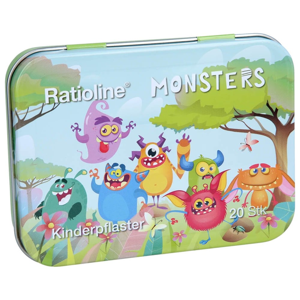 Ratioline Kinderpflaster Blechbox 3 Gr. 20 St.