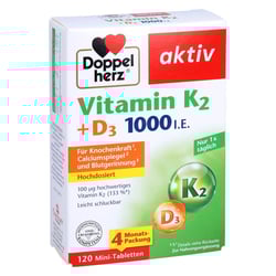 Doppelherz Vitamin K2 + D3 1000 I.E.