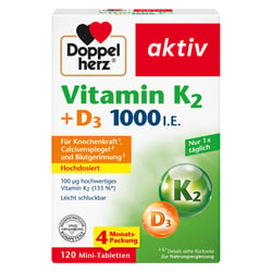 Doppelherz Vitamin K2 + D3 1000 I.E.