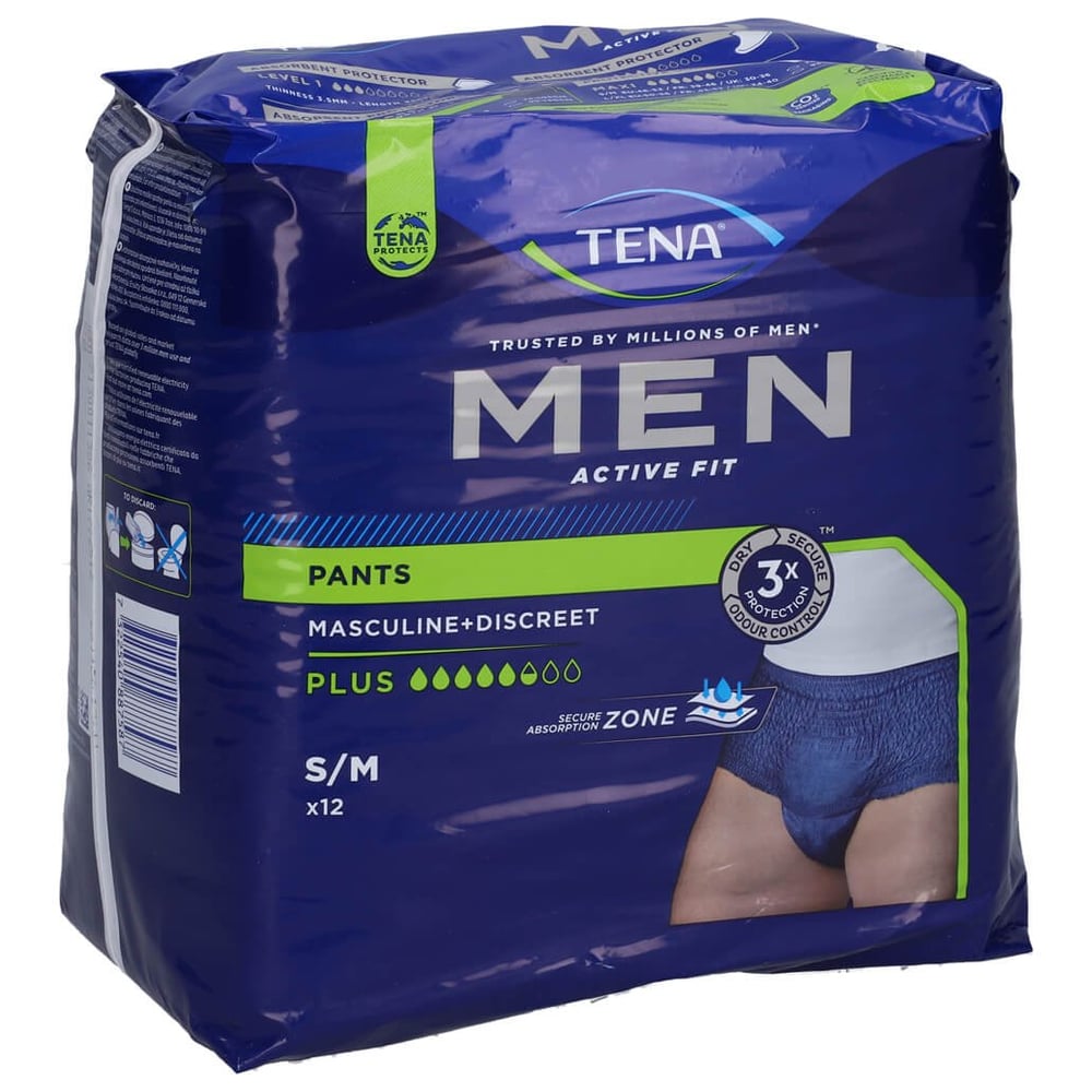 TENA Men Act.Fit Inkontinenz Pants Plus S/m blau