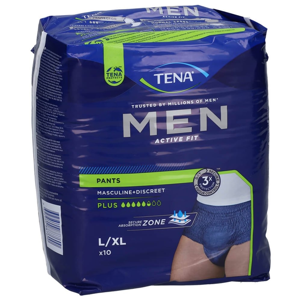 TENA Men Act.Fit Inkontinenz Pants Plus L/xl blau