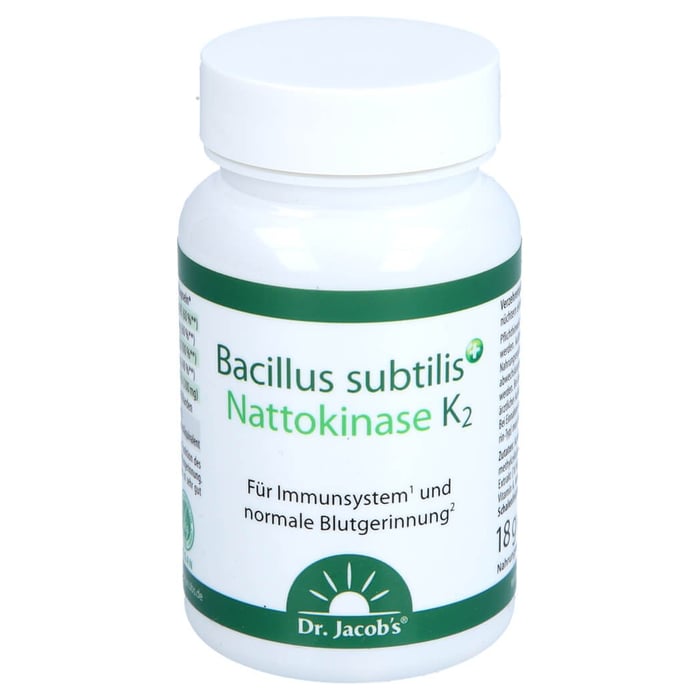 Bacillus subtilis plus Nattokinase-Enzym Vitamin K2 vegan