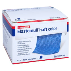 Elastomull haft color 6 cmx20 m Fixierbinde blau B2B Medical
