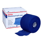 Elastomull haft color 6 cmx20 m Fixierbinde blau B2B Medical Produktbild 2