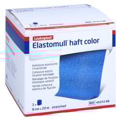 Elastomull haft color 8 cmx20 m Fixierb.blau B2B Medical
