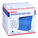 Elastomull haft color 8 cmx20 m Fixierbinde blau B2B Medical Produktbild 1