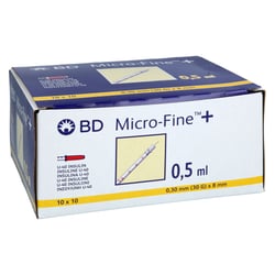 BD Micro-fine+ Insulinspr.0,5 ml U40 8 mm