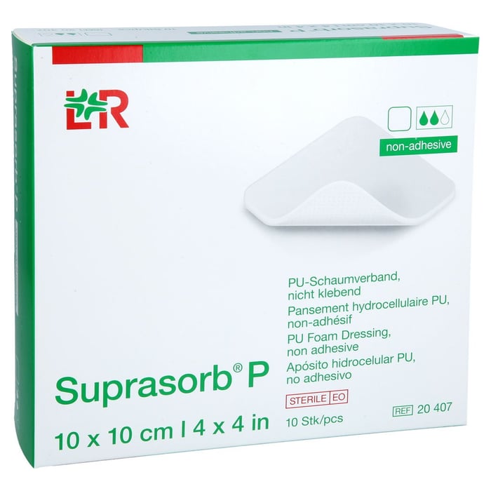 Suprasorb P PU-Schaumv.nicht klebend 10x10 cm