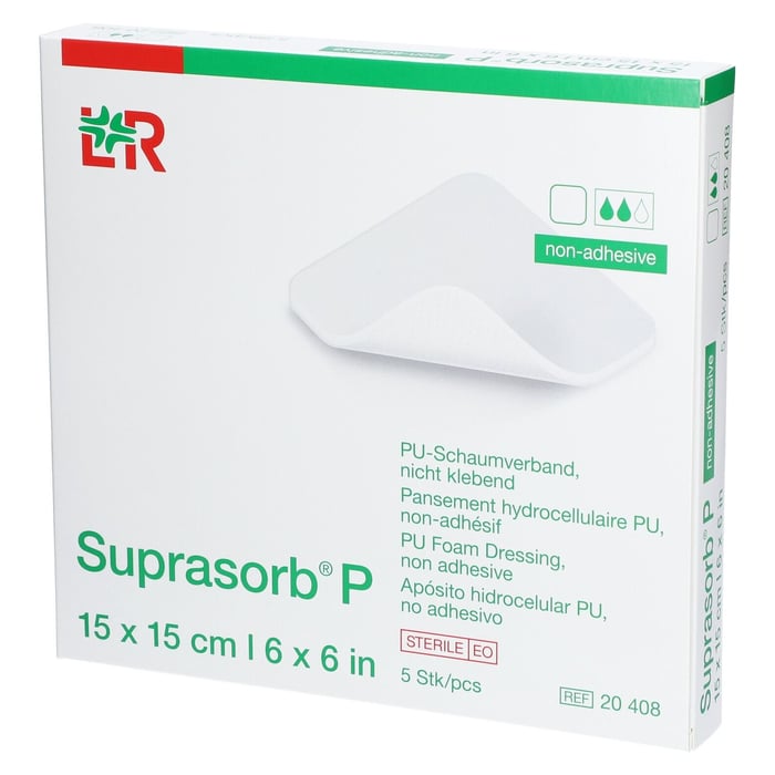 Suprasorb P PU-Schaumv.nicht klebend 15x15 cm